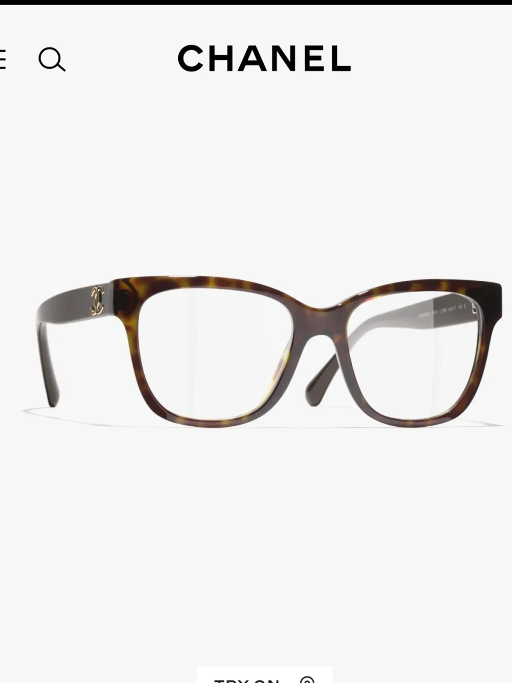 Chanel Made in Italy 3314 Eyeglasses color:1172 Havana/tortoise- great condition